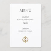 Elegante Trouwmenukaart | Modern Abstract Menu (Voorkant)