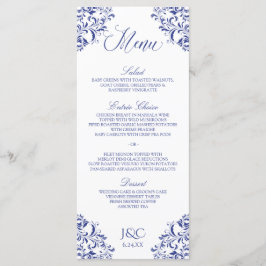 Elegante trouwmenu's | Nadine (Koningsblauw) Menu