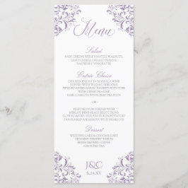 Elegante trouwmenu's | Nadine (Lavendel) Menu