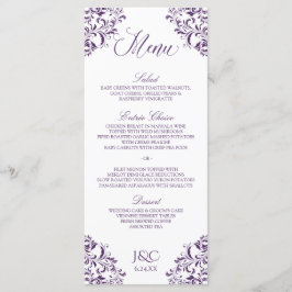 Elegante trouwmenu's | Nadine (Pruim / Paars) Menu