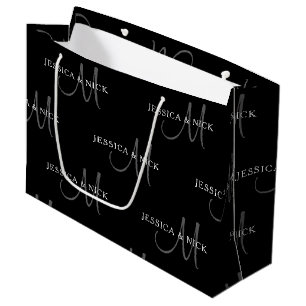 Elegante Trouwnamen & Monogram Groot Cadeauzakje
