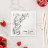 Elegante Trouwpapier Quilling Border Servet (Insitu)
