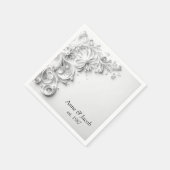 Elegante Trouwpapier Quilling Border Servet (Hoek)