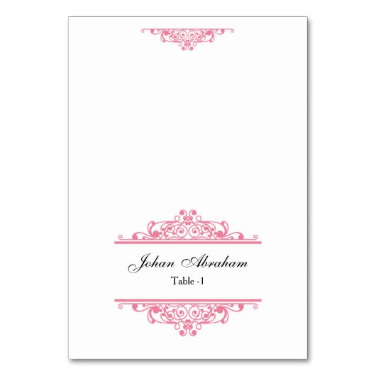 Elegante trouwplaatskaart kaart (Voorkant)