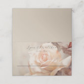 Elegante trouwplaatskaart zomer Rozen Plaatskaartje (Buitenkant ongevouwen)