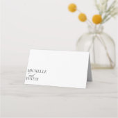 Elegante trouwplaatskaarten | Maaltijdkeuze Plaatskaartje (Achterkant)