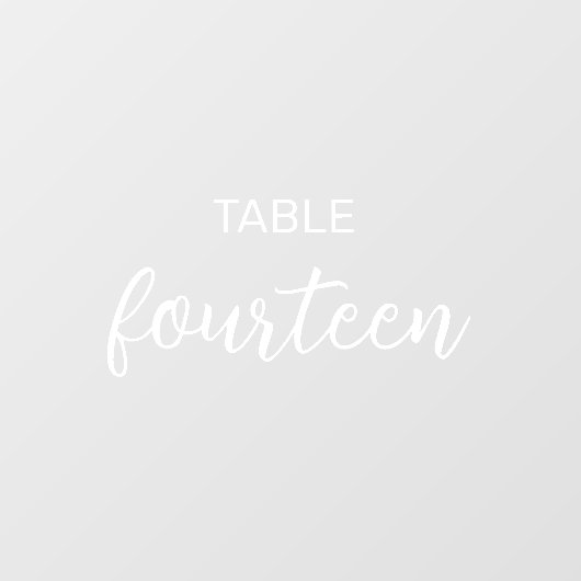 Elegante Trouwplaatskaarten Raamsticker (Vel)