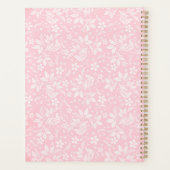 Elegante Trouwplanner Roze Bloemen Planner (Achterkant)