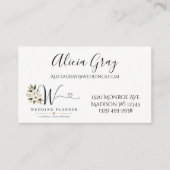 Elegante Trouwplanner Visitekaartje (Voorkant)