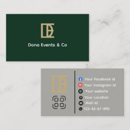Elegante Trouwplanner Zakkaartje Visitekaartje