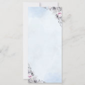 Elegante Trouwprogramma Sjabloon met Bloemen (Achterkant)