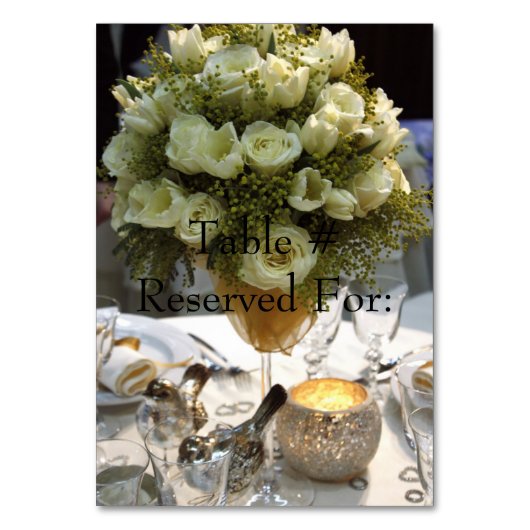 Elegante Trouwreceptie Tafel # Kaarten (Voorkant)