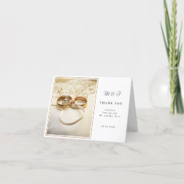 Elegante Trouwringen Bedankkaart