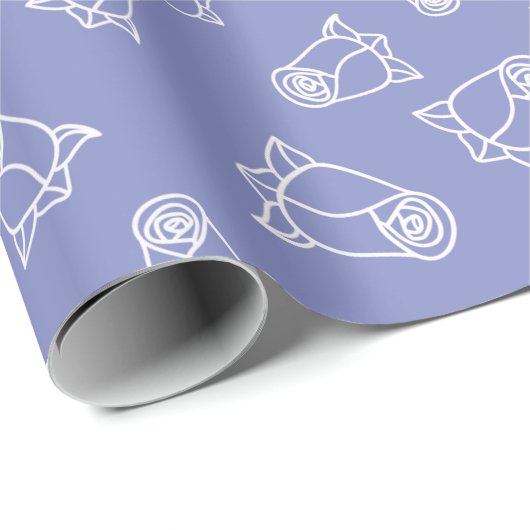 Elegante Trouwrozen Eenvoudig Ontwerp Naadloos Cadeaupapier (Rol Hoek)