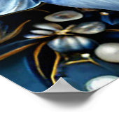 Elegante trouwscène poster (Hoek)