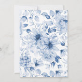 Elegante trouwstoelkaart met tafelnummer (Achterkant)