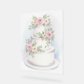 Elegante Trouwtaart Acryl Teken Acryl Bord (Hoek)