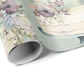 Elegante trouwtaart waterverf  cadeaupapier (Rol Hoek)