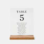 Elegante Trouwtafel Aantal Zitplaatsen Transparant Acryl Bord (Voorkant)