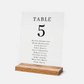 Elegante Trouwtafel Aantal Zitplaatsen Transparant Acryl Bord (Hoek)