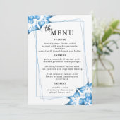 Elegante Trouwtafel Menu Kaarten Flat Menu (Staand voorkant)