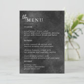 Elegante Trouwtafel Menukaarten Plat Menu (Staand voorkant)