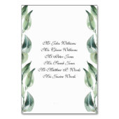 Elegante Trouwtafel Nr. Kaart met Gastnamen (Achterkant)