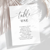 Elegante Trouwtafel Nummer Zitkaart Kaarten
