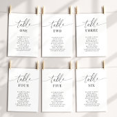 Elegante Trouwtafel Nummer Zitkaart Kaarten