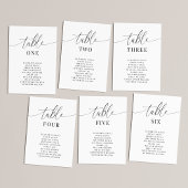 Elegante Trouwtafel Nummer Zitkaart Kaarten