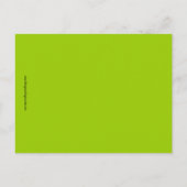 Elegante trouwtafel nummertjes Apple Green Uitnodiging Briefkaart (Achterkant)