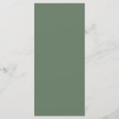 Elegante trouwtafel setting bedankkaart programmakaart (Achterkant)