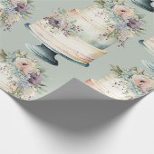 Elegante trouwtafel waterverf cadeaupapier (Hoek)