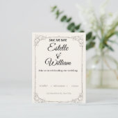 Elegante Trouwuitnodiging – Een Moderne Aanraking  Briefkaart (Staand voorkant)