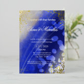 Elegante trouwuitnodiging folie uitnodiging (Staand Voorkant)