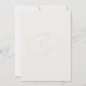 Elegante trouwuitnodiging kaart (Achterkant)