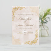 Elegante trouwuitnodiging kaart (Staand voorkant)
