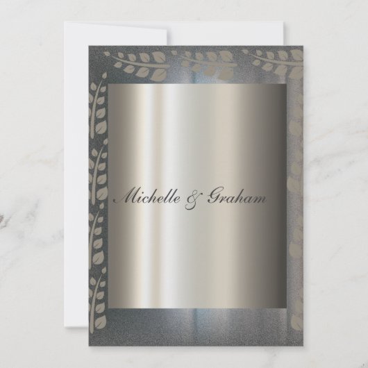 Elegante trouwuitnodiging kaart (Voorkant)
