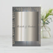 Elegante trouwuitnodiging kaart (Staand voorkant)