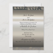 Elegante trouwuitnodiging kaart (Achterkant)