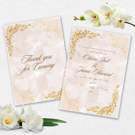 Elegante trouwuitnodiging kaart