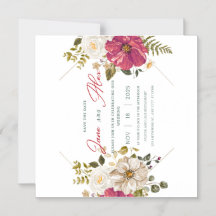 🌸 Elegante Trouwuitnodiging met Bloemen 🌸
