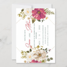 🌸 Elegante Trouwuitnodiging met Bloemen 🌸