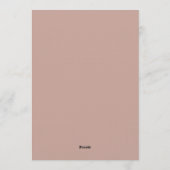 Elegante trouwuitnodiging met Blush kant Kaart (Achterkant)