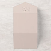 Elegante trouwuitnodiging met foto en code all in one uitnodiging (Buitenkant)