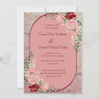 Elegante Trouwuitnodiging Template Kaart