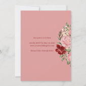 Elegante Trouwuitnodiging Template Kaart (Achterkant)