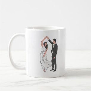 Elegante Trouwuitnodiging Template - Romantische B Koffiemok