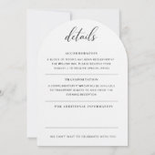 Elegante trouwuitnodiging voor jou kaart (Achterkant)