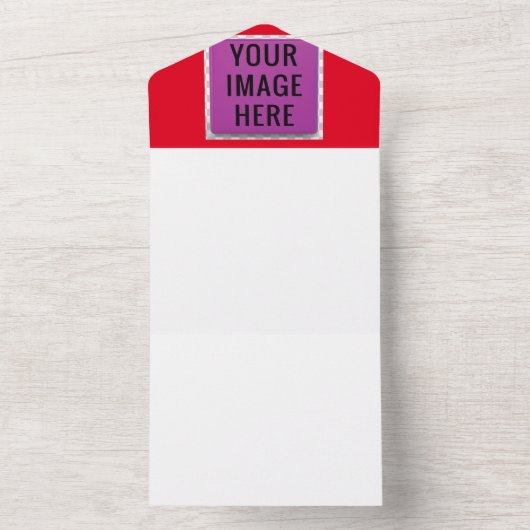 Elegante Trouwuitnodigingen | All-in-One & Envelop All In One Uitnodiging (Binnen)